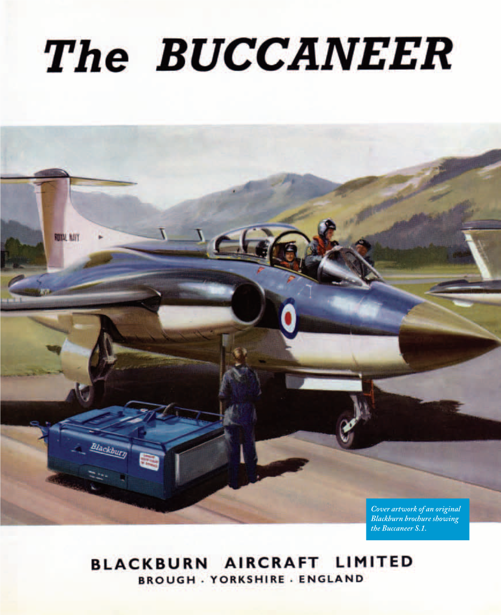 Cover Artwork of an Original Blackburn Brochure Showing the Buccaneer S.1