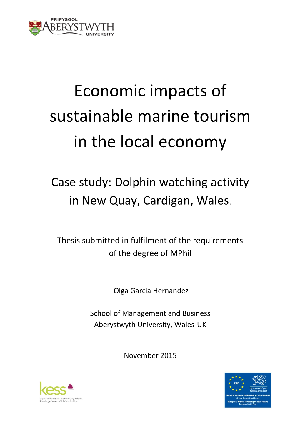 Economic Impacts of Sustainable Marine Tourism in the Local Economy