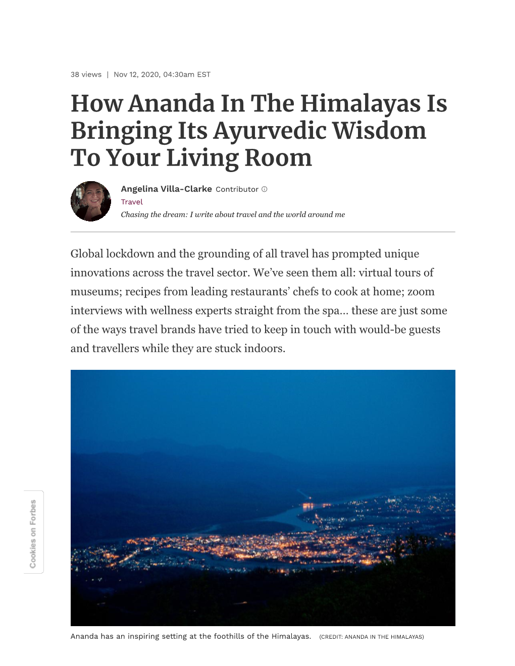 How Ananda in the Himalayas Is Bringing Its Ayurvedic Wisdom to Your Living Room