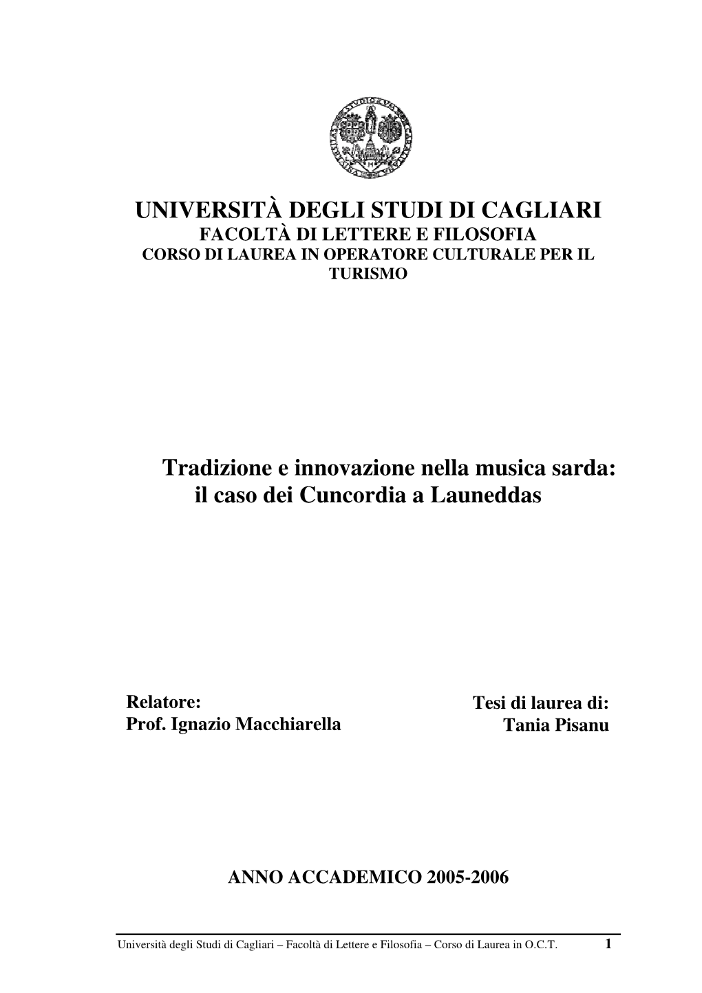 Il Caso Dei Cuncordia a Launeddas