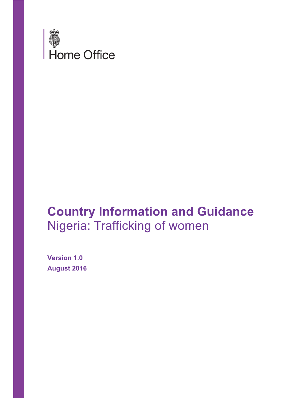 Nigeria: Trafficking of Women