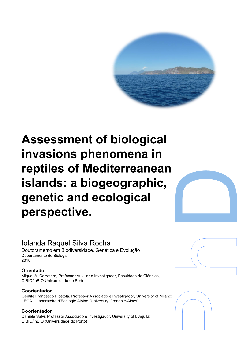 Assessment of Biological Invasions Phenomena in Reptiles of Mediterreanean Islands