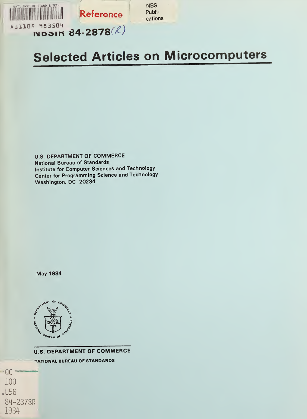 Selected Articles on Microcomputers