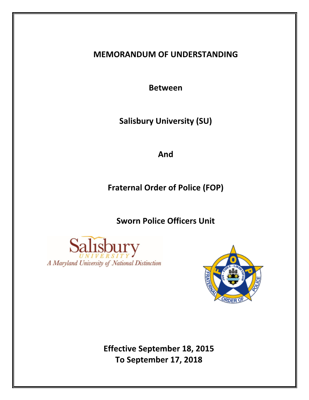 Memorandum of Understanding