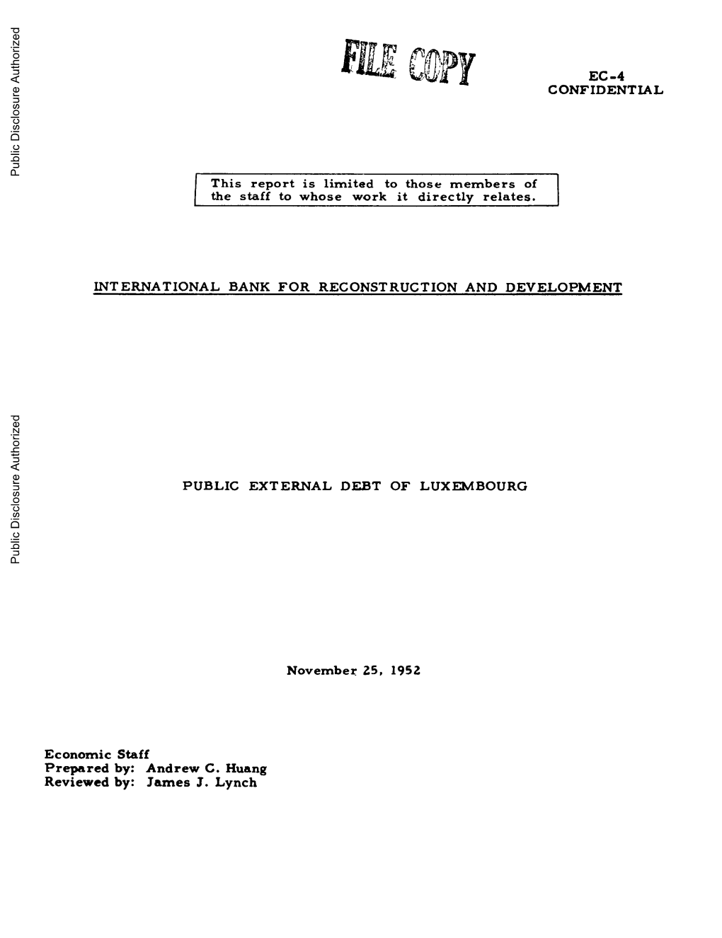 World Bank Document