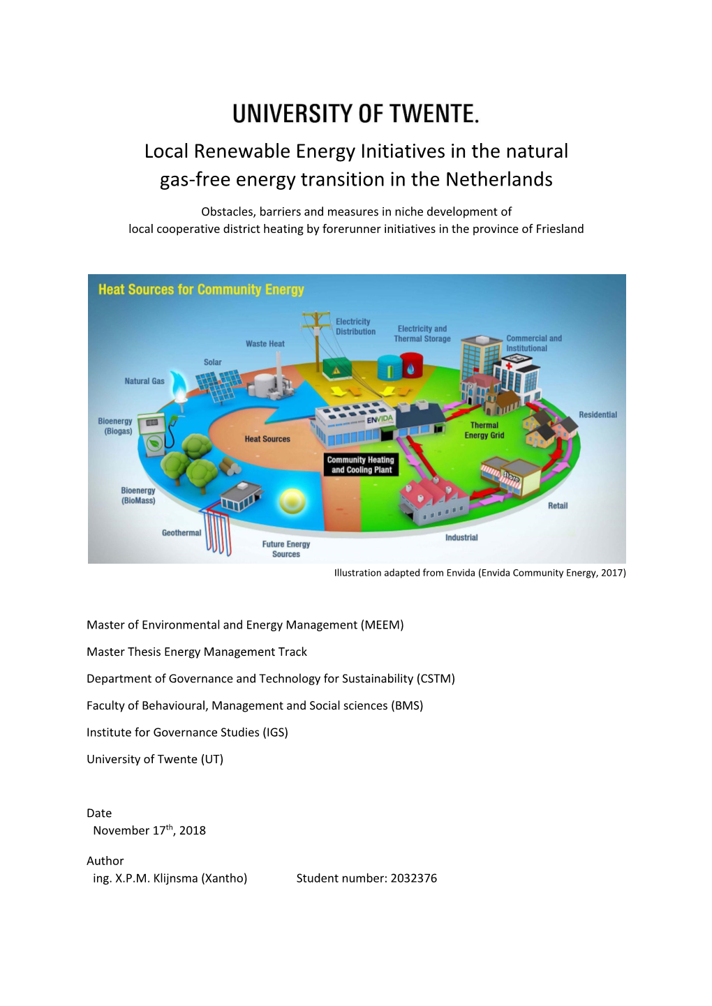 Local Cooperative District Heating Initiative Case Studies on Niche