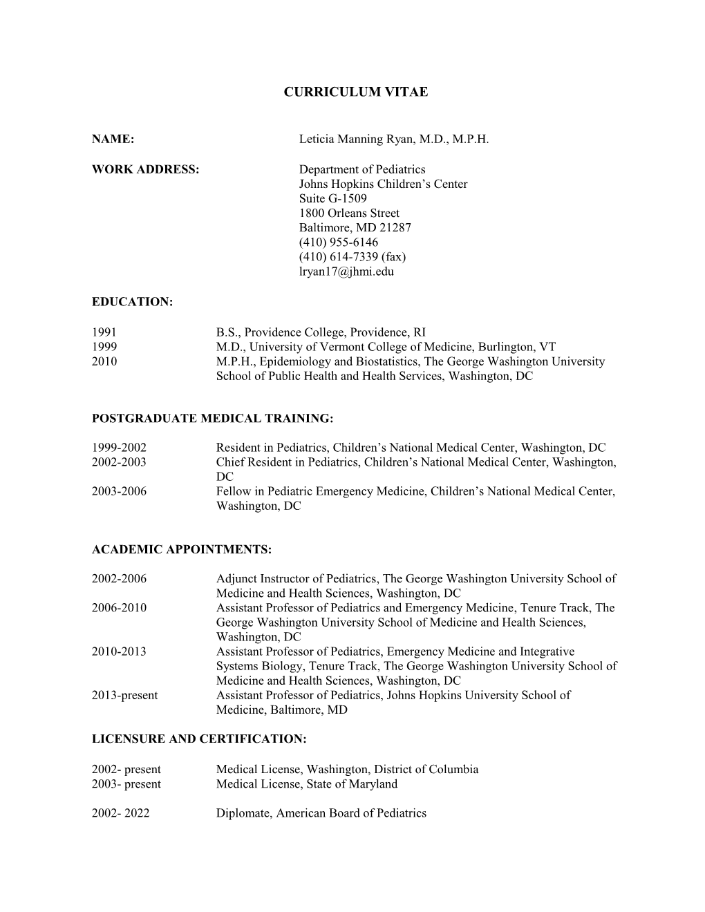 Curriculum Vitae s58