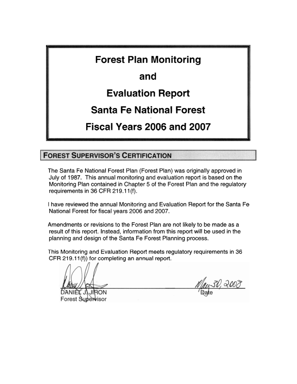 Monitoring Report 2006-07