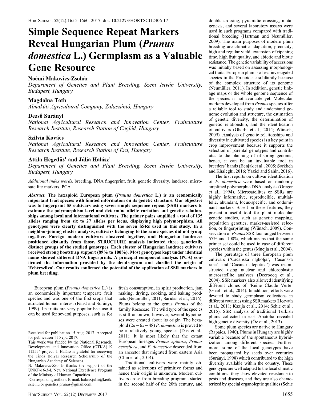 Prunus Domestica L.) Is Fresh Consumption, in Spirit Production, Jam (Gharbi Et Al., 2014)