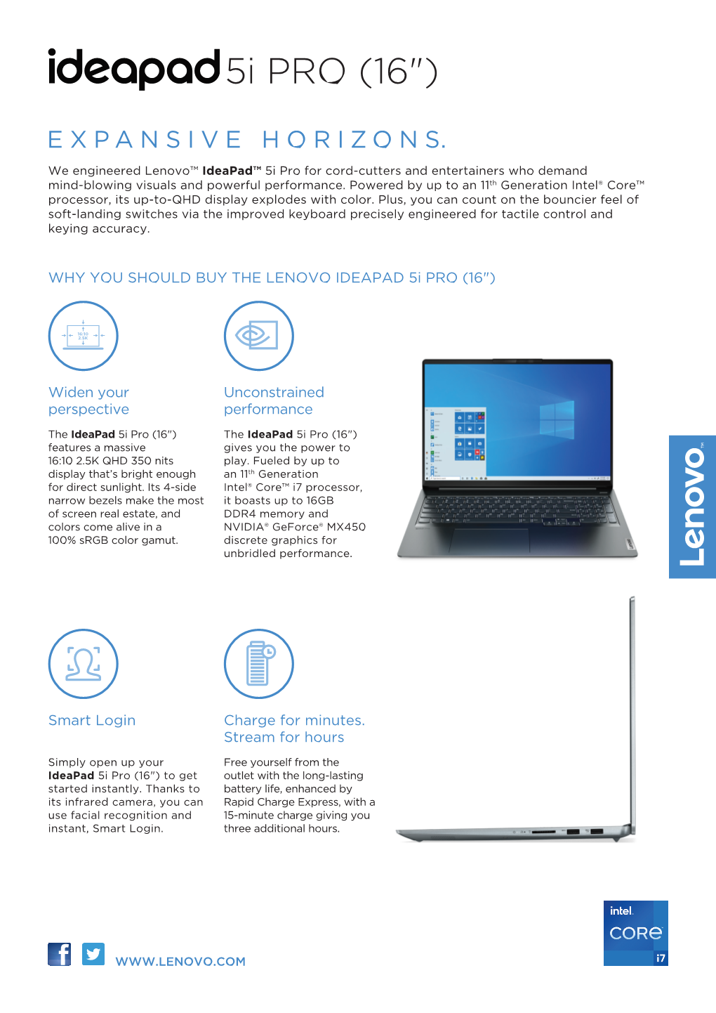 Ideapad 5I Pro (16, 6) Datasheet EN.Pdf