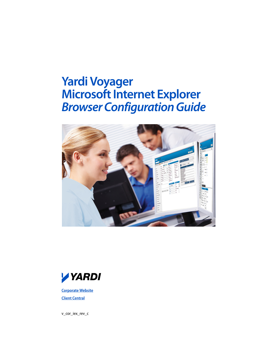 Yardi Voyager Microsoft Internet Explorer Browser Configuration Guide