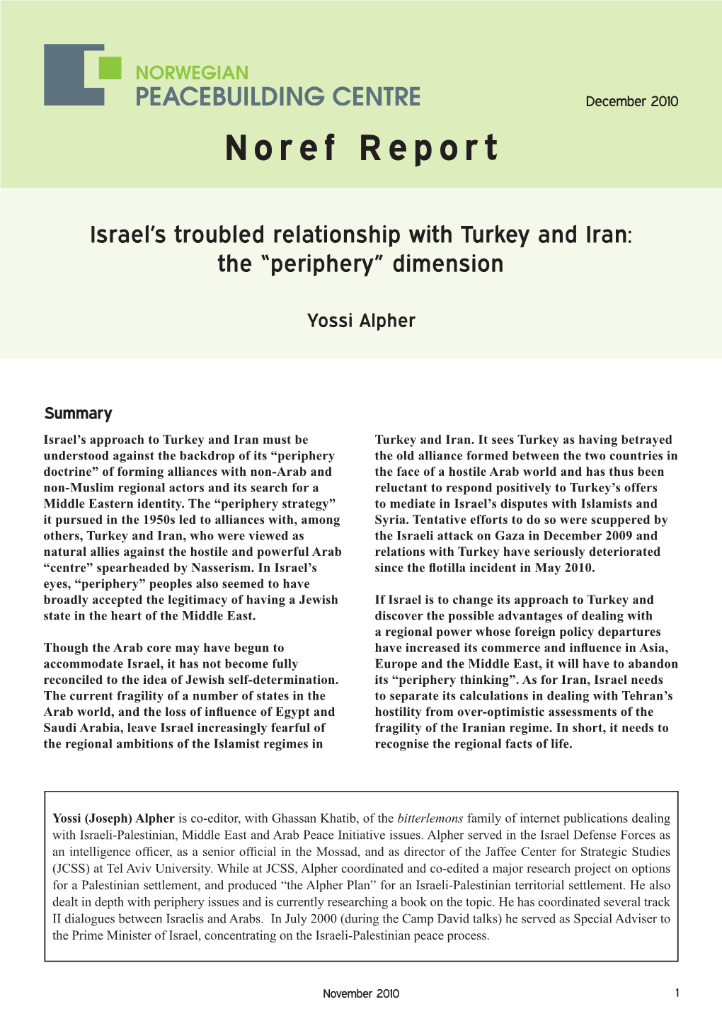 Isolation of Hamas Prevents Middle East Peace