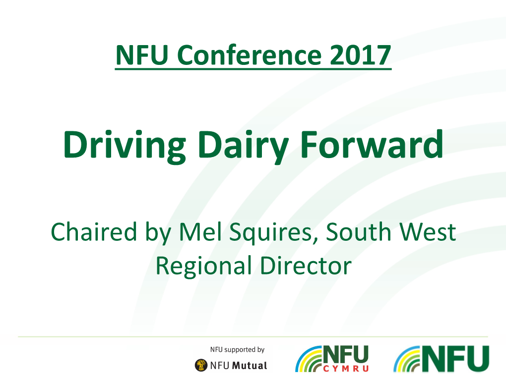 Driving Dairy Forward