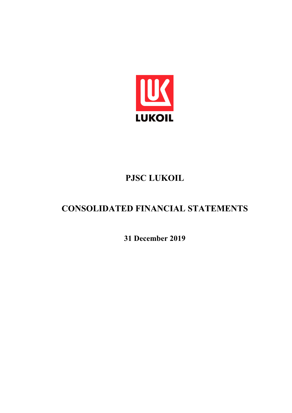 Pjsc Lukoil Consolidated Financial Statements