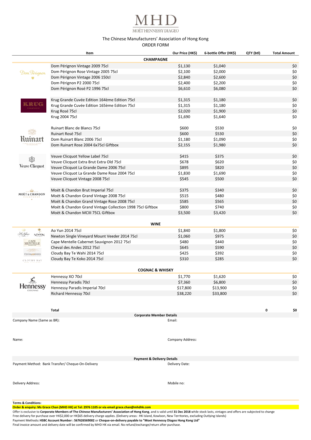 The Chinese Manufacturers' Association of Hong Kong ORDER