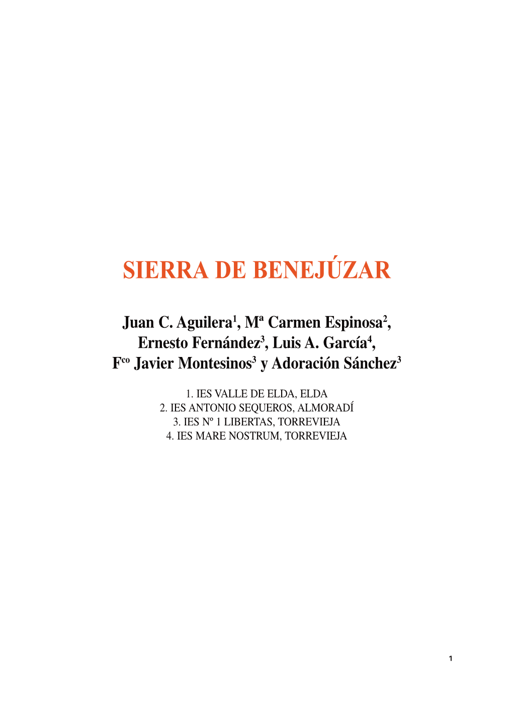 Sierra De Benejúzar