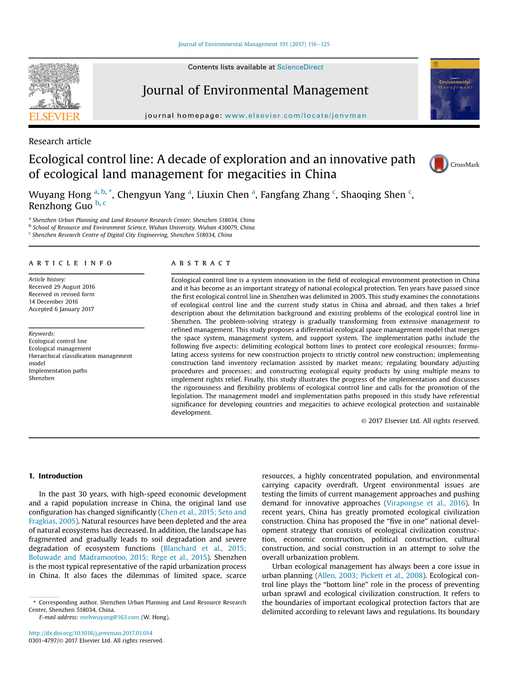 A Decade of Exploration and an Innovative Path of Ecological Land Management for Megacities in China