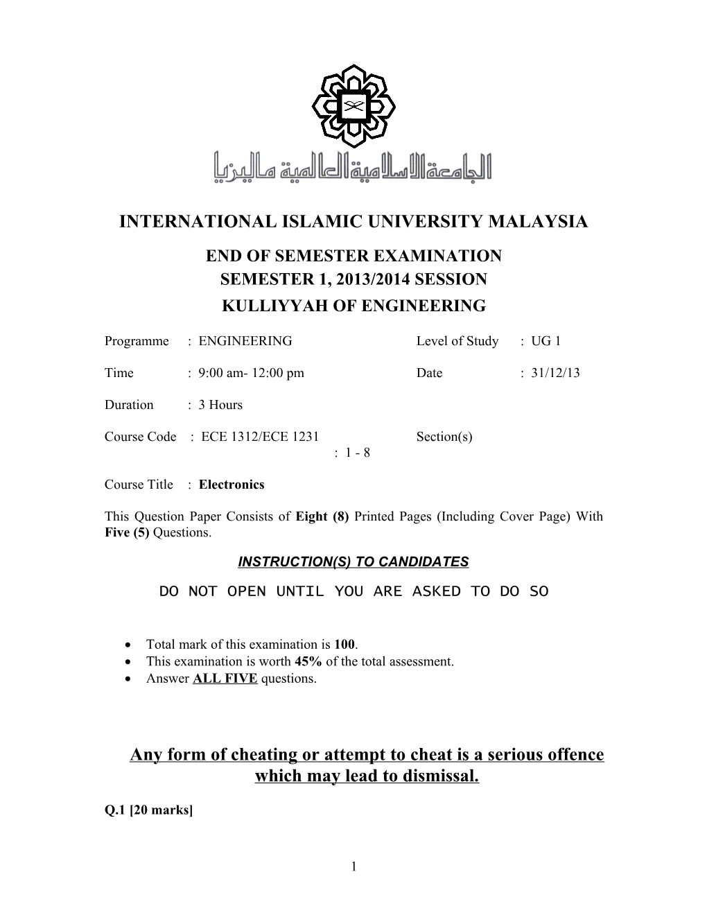 International Islamic University Malaysia