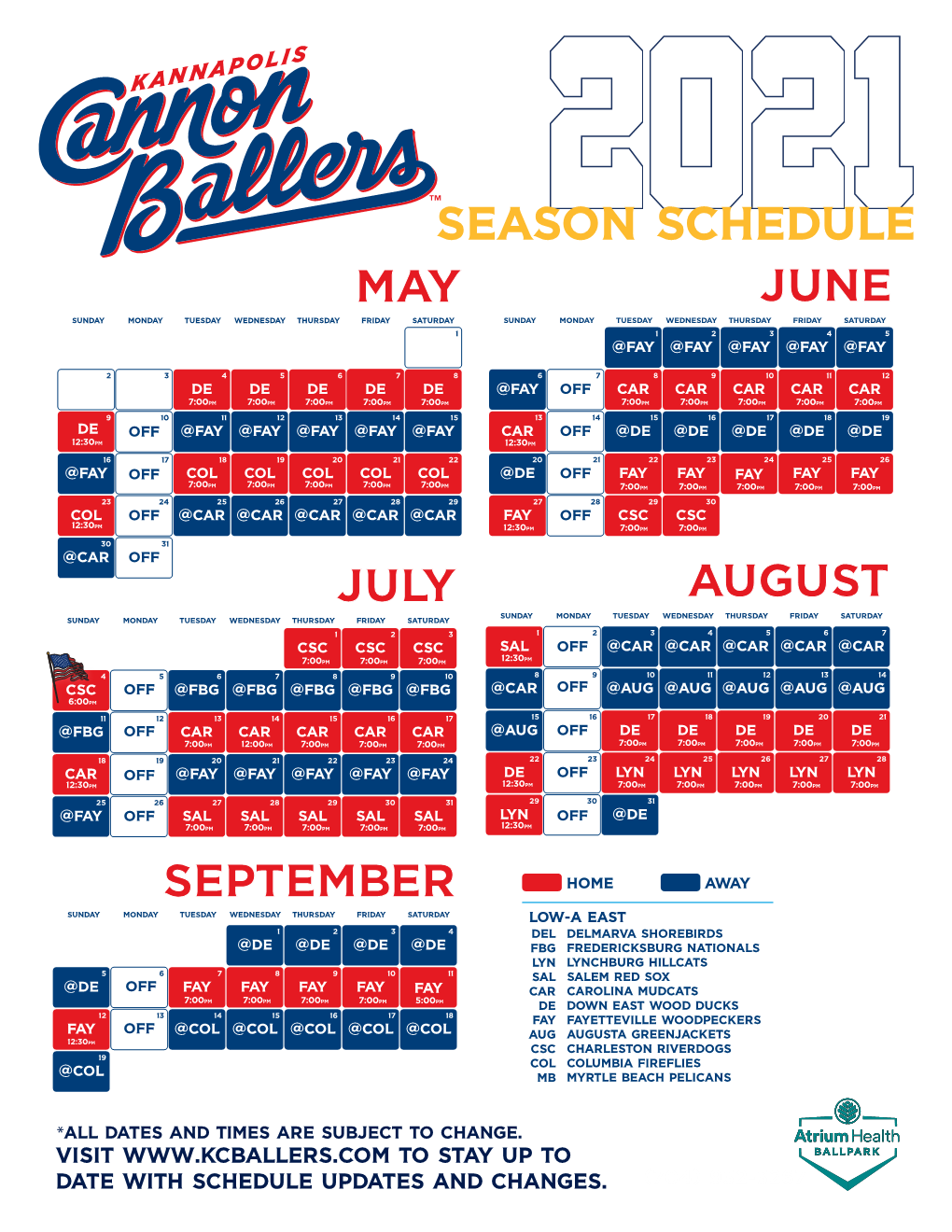 Season Schedule