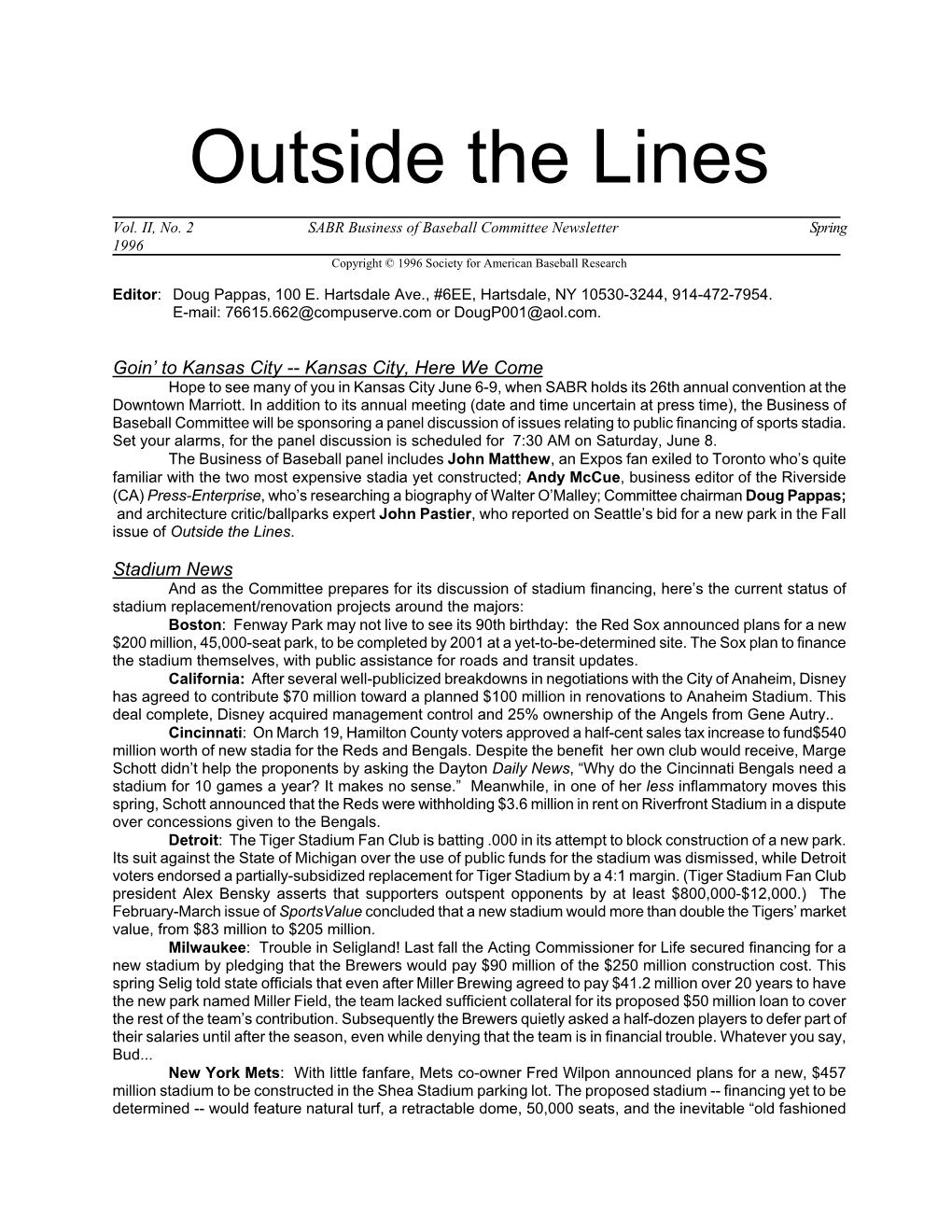 Outside the Lines