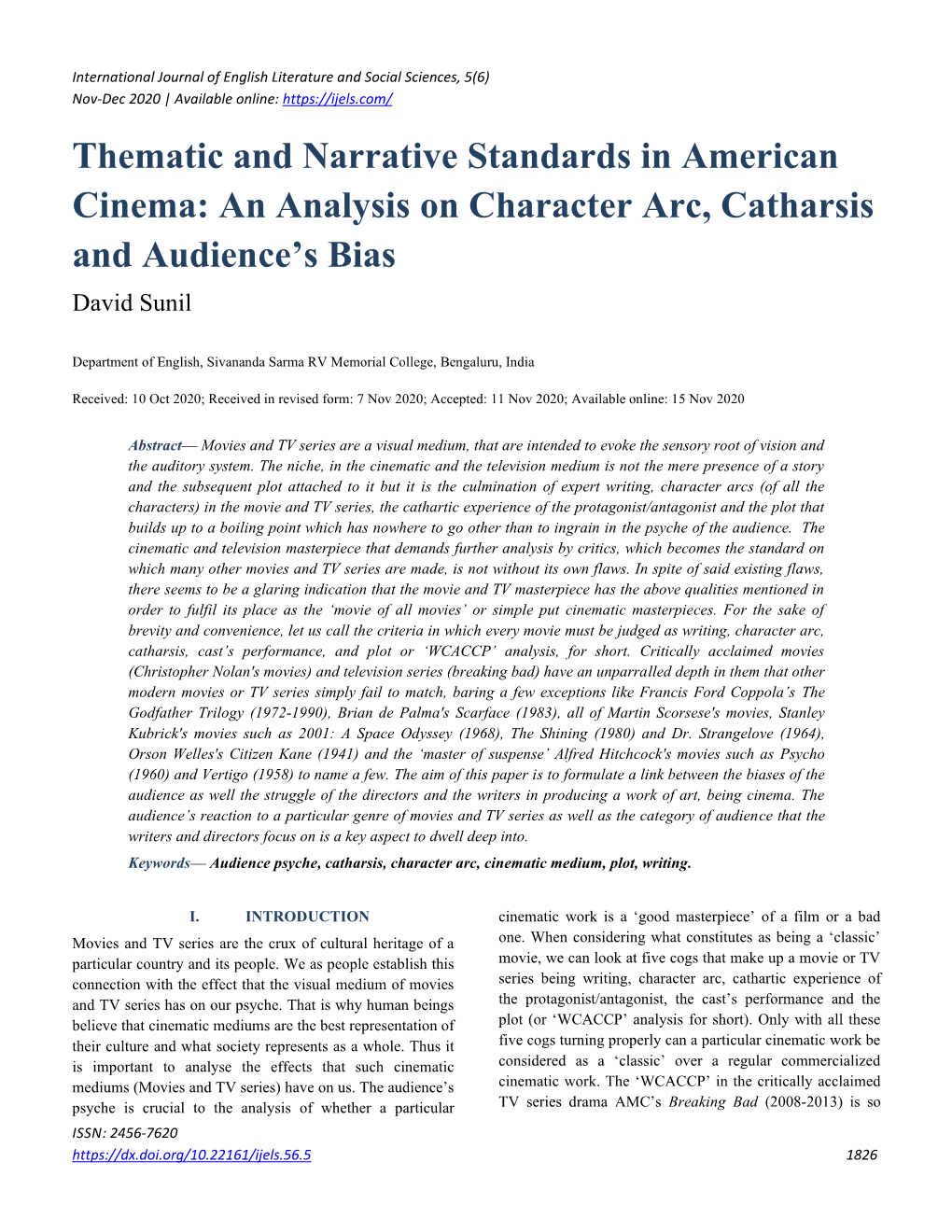 Example Template for the Abstract for the International Symposium on Various Aspects Of