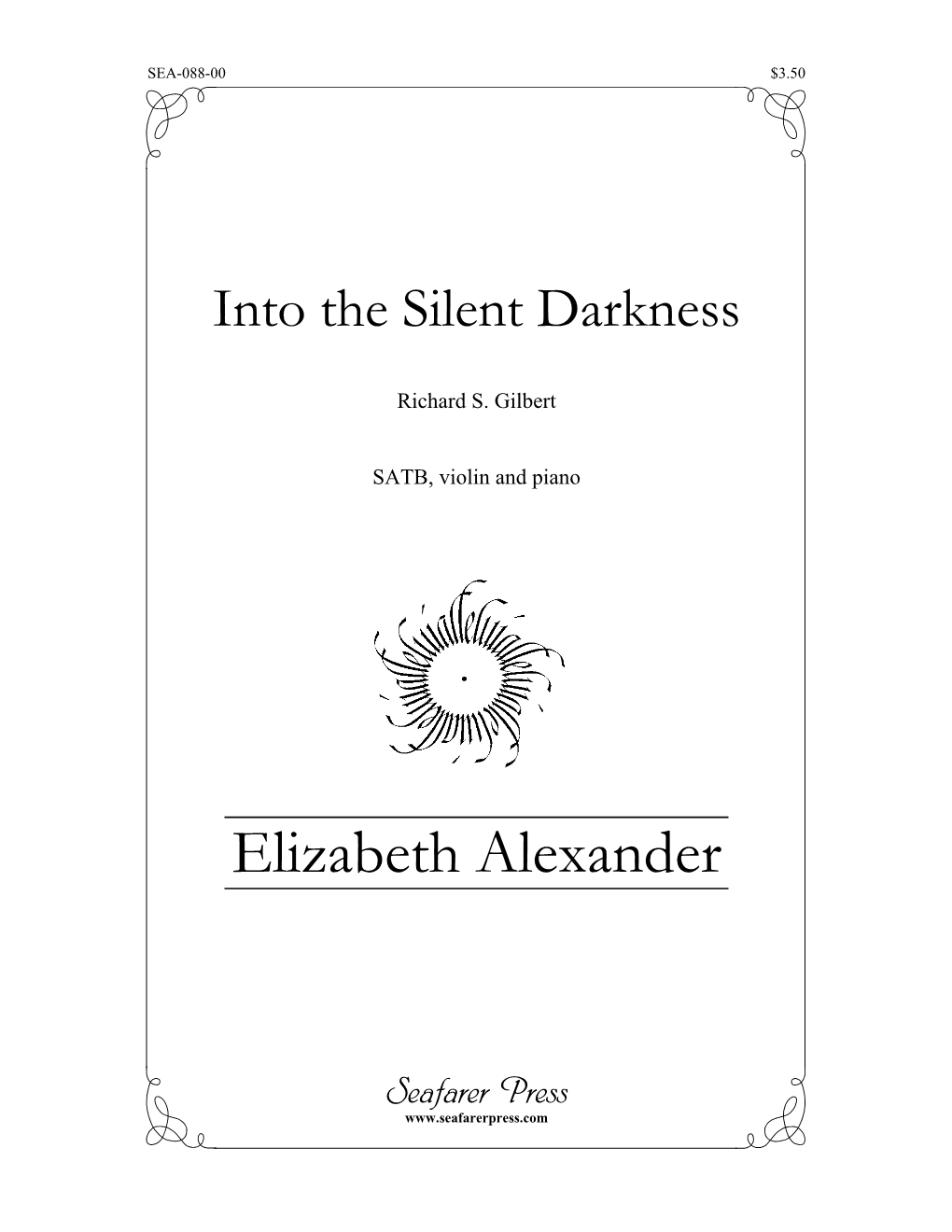 Into the Silent Darkness Choral Score (No Cues)