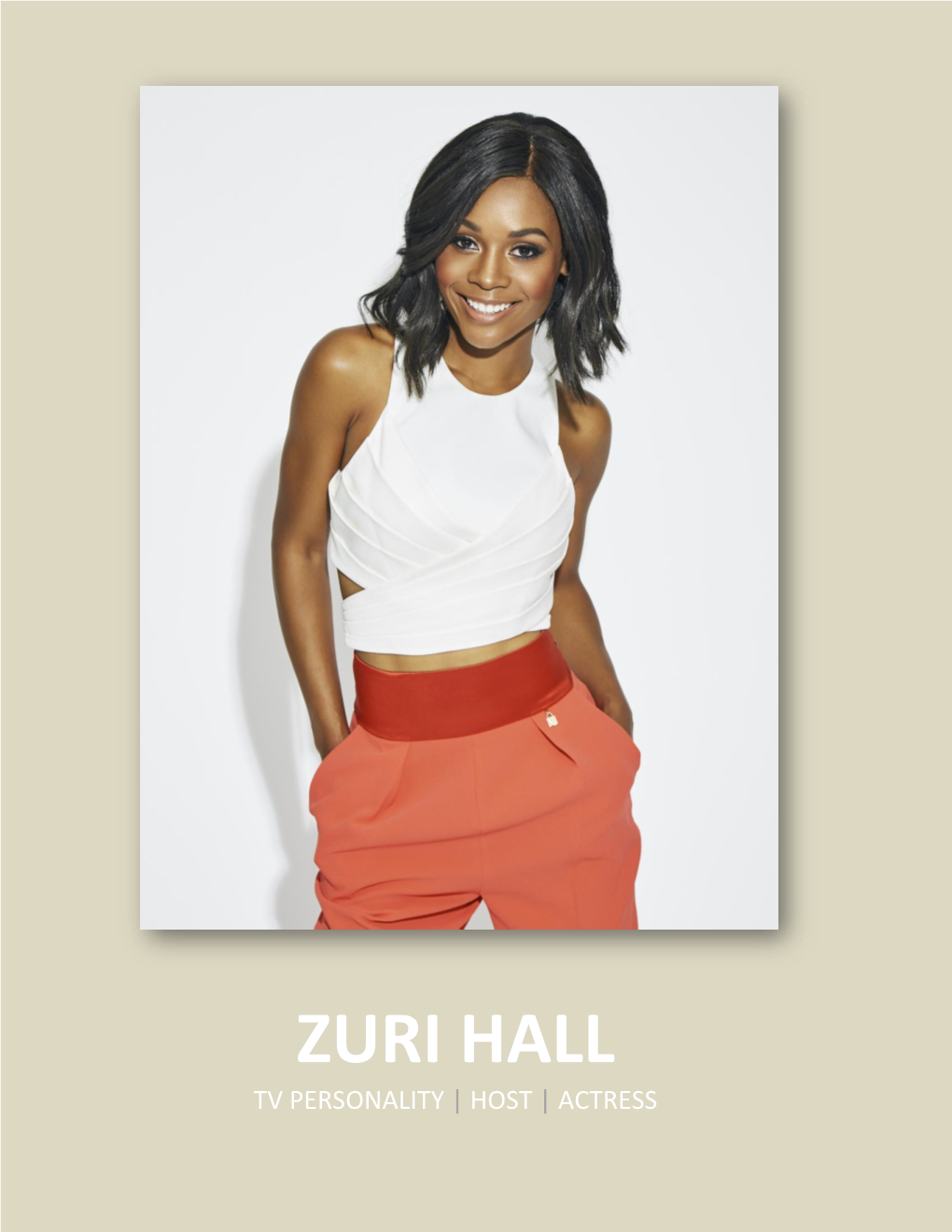 Zuri Hall Tv Personality | Host | Actress
