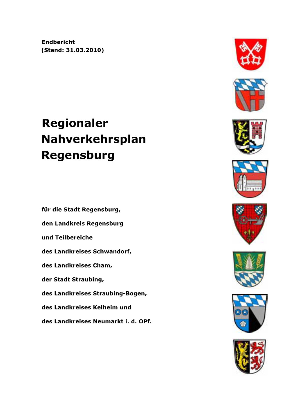 Regionaler Nahverkehrsplan Endbericht