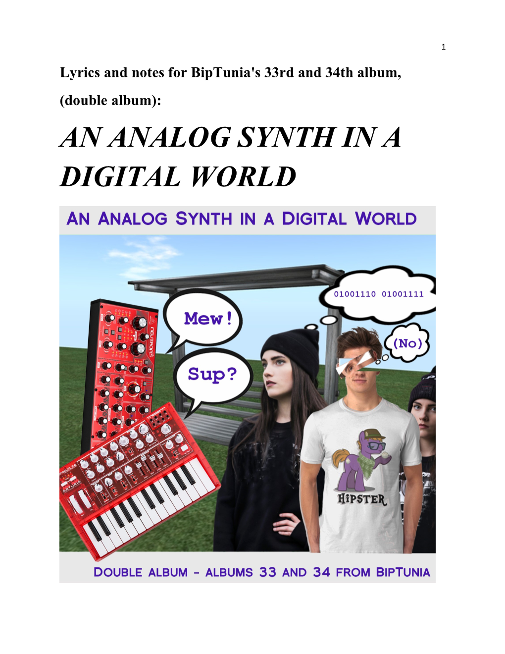 An Analog Synth in a Digital World