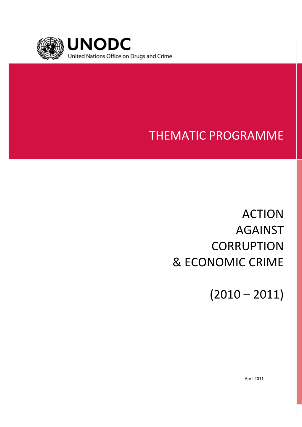 Thematic Programme Action Against Corruption