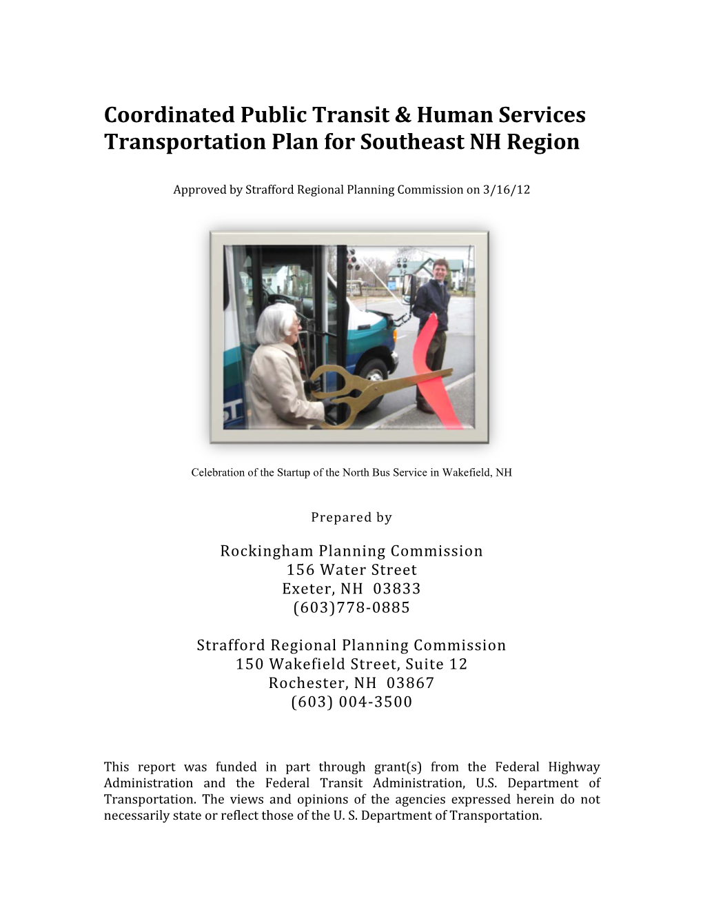 Final 2012 Coordinated Public Transit & Human Services Transportation