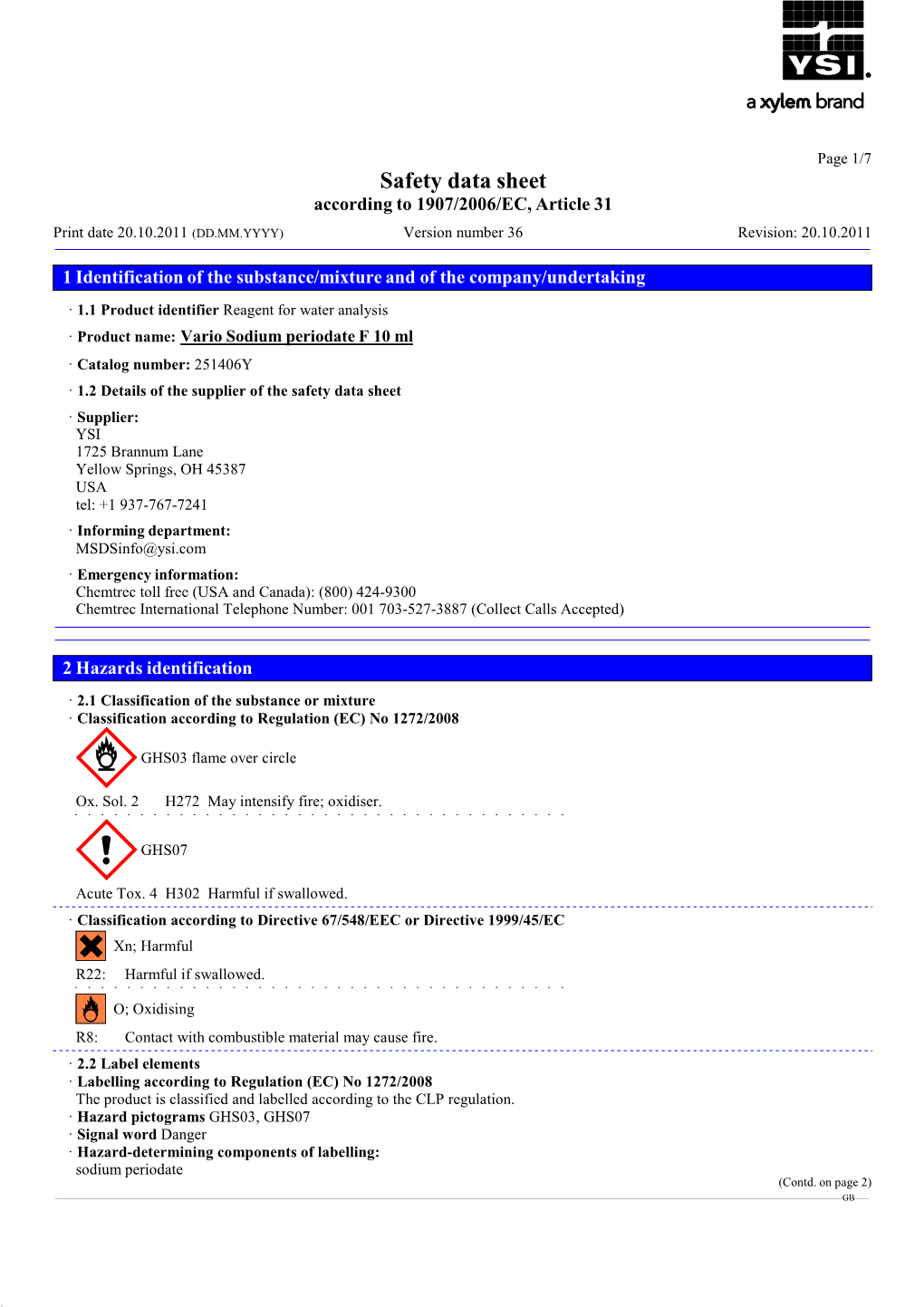 251406Y Vario Sodium Periodate F10 Ml