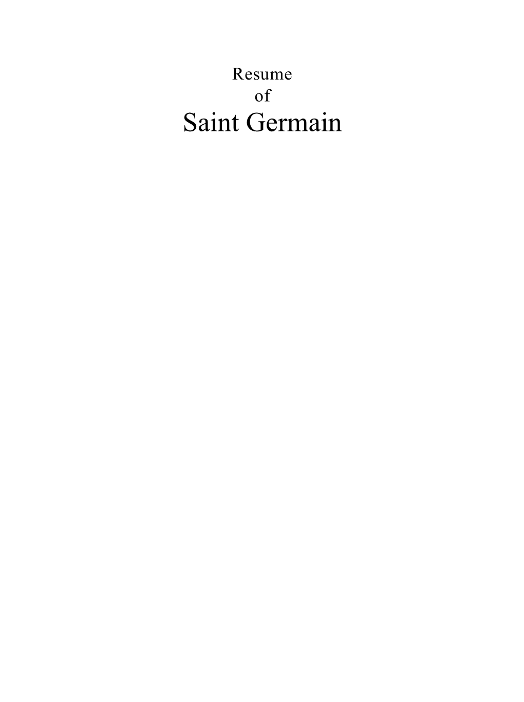 Saint Germain of the Violet Flame