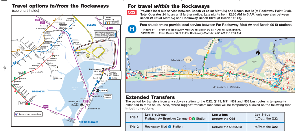 Travel Options To/From the Rockaways