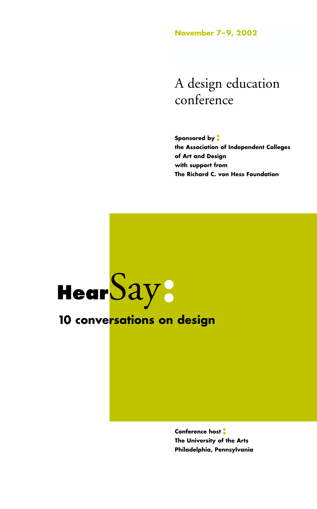 AICAD Hearsay Conference at the University of the Arts, and Reserve by the Cut Off Date That Is Indicated