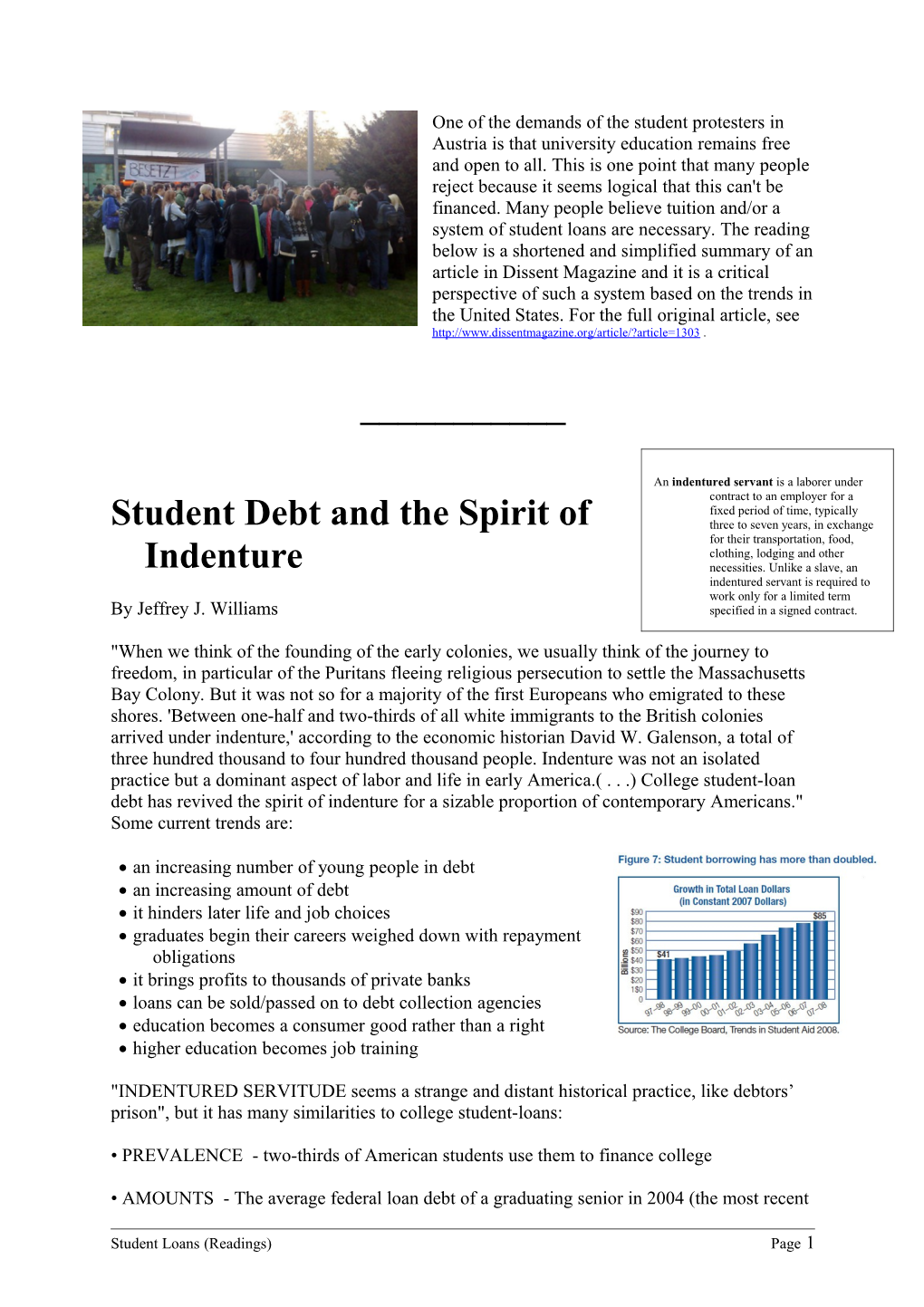 Student Debt and the Spirit of Indenture