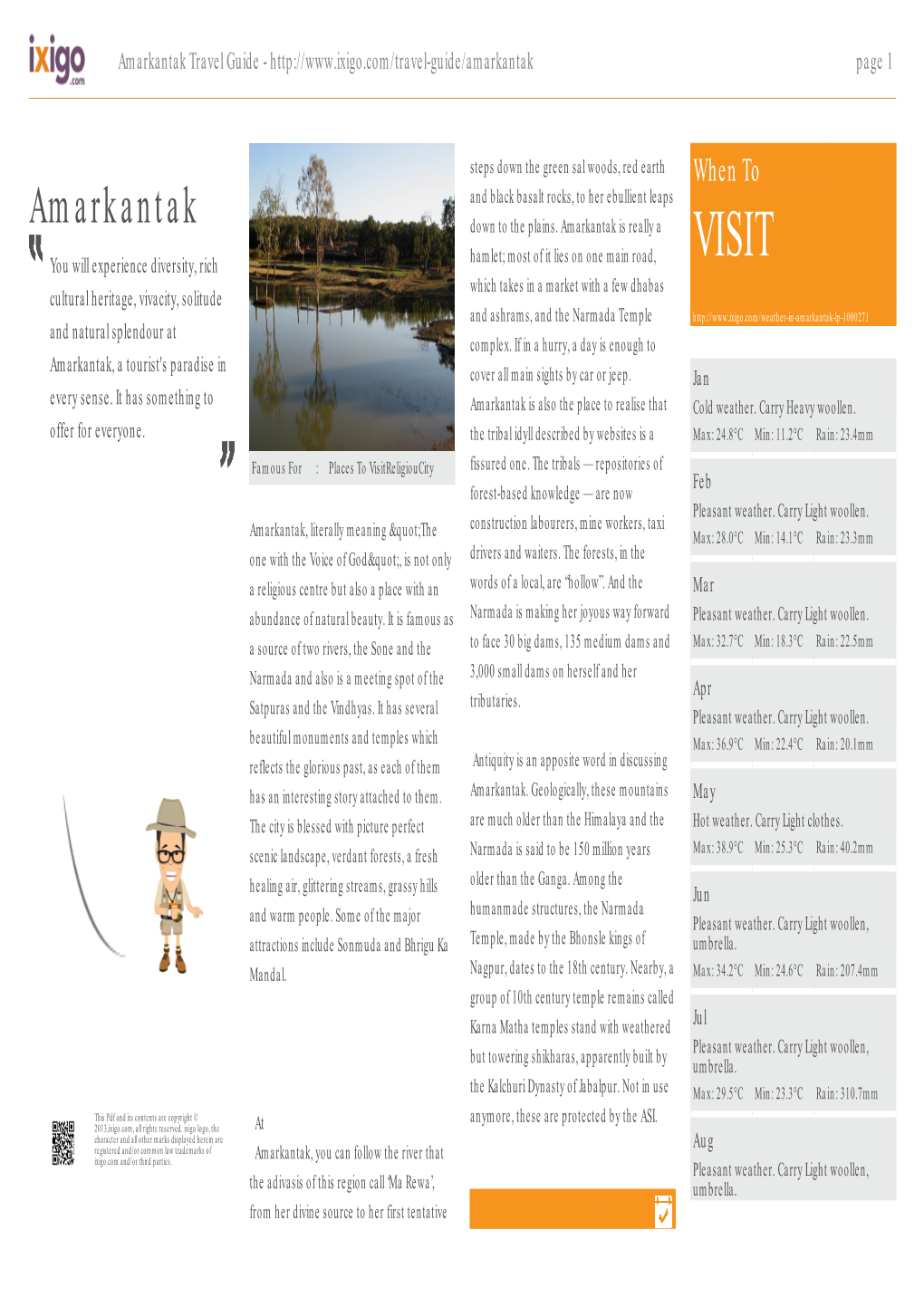 Amarkantak Travel Guide - Page 1