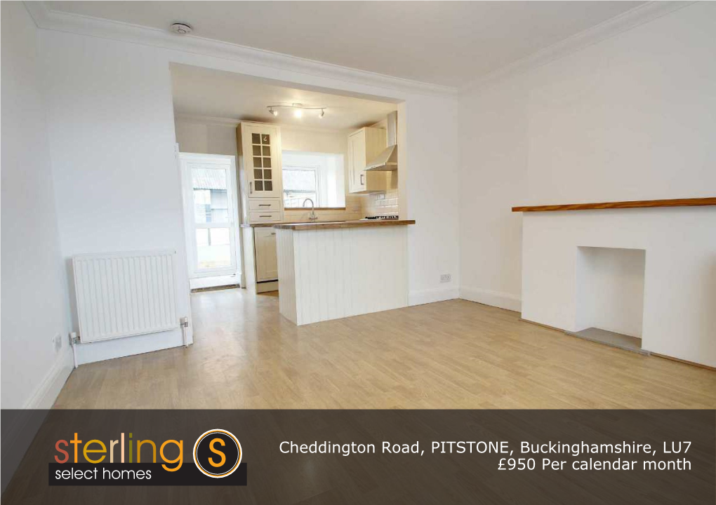 Cheddington Road, PITSTONE, Buckinghamshire, LU7 £950 Per Calendar Month