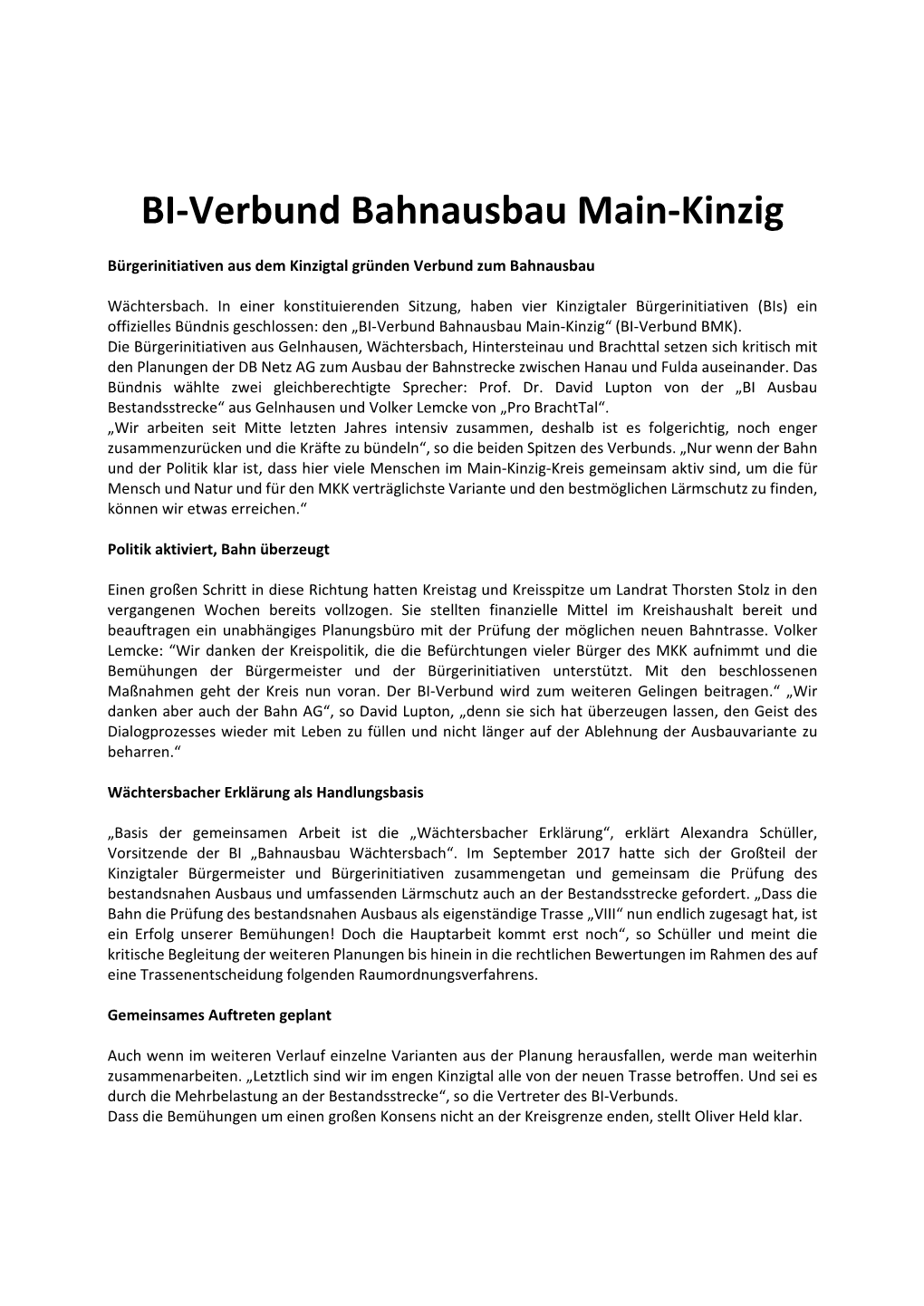 BI-Verbund Bahnausbau Main-Kinzig