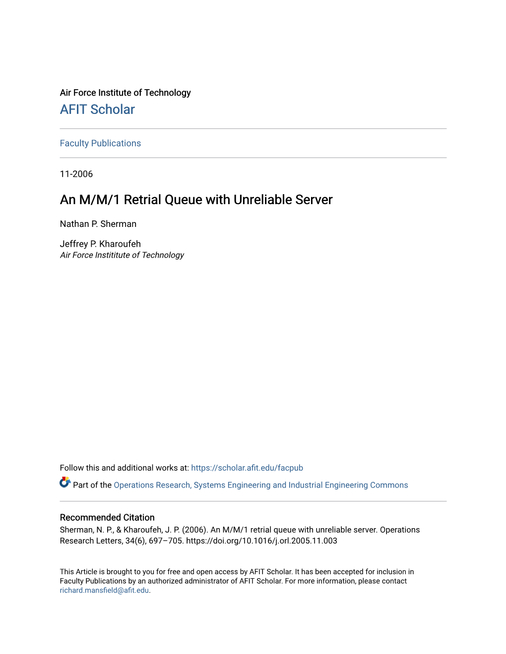 An M/M/1 Retrial Queue with Unreliable Server