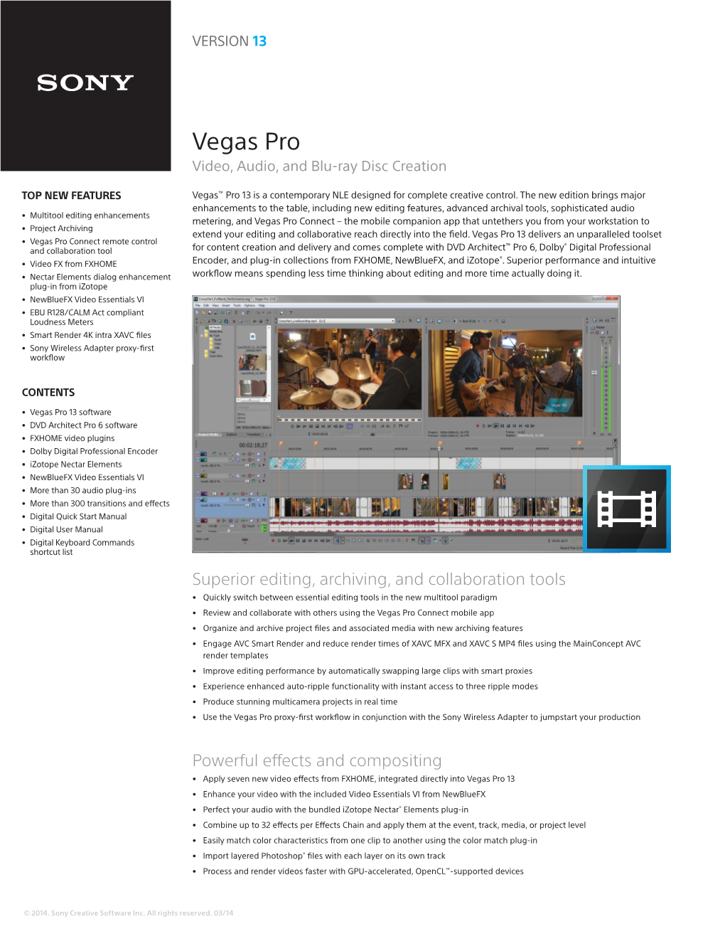 Vegas Pro Video, Audio, and Blu-Ray Disc Creation