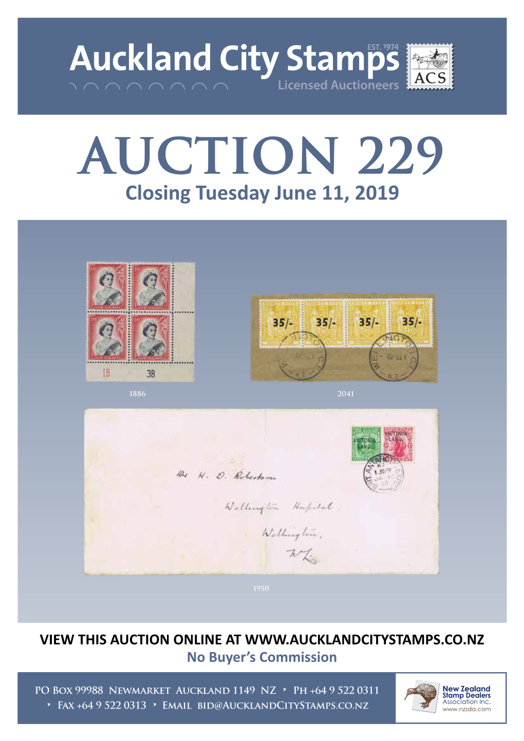 AUCTION 229 Closing Tuesday June 11, 2019