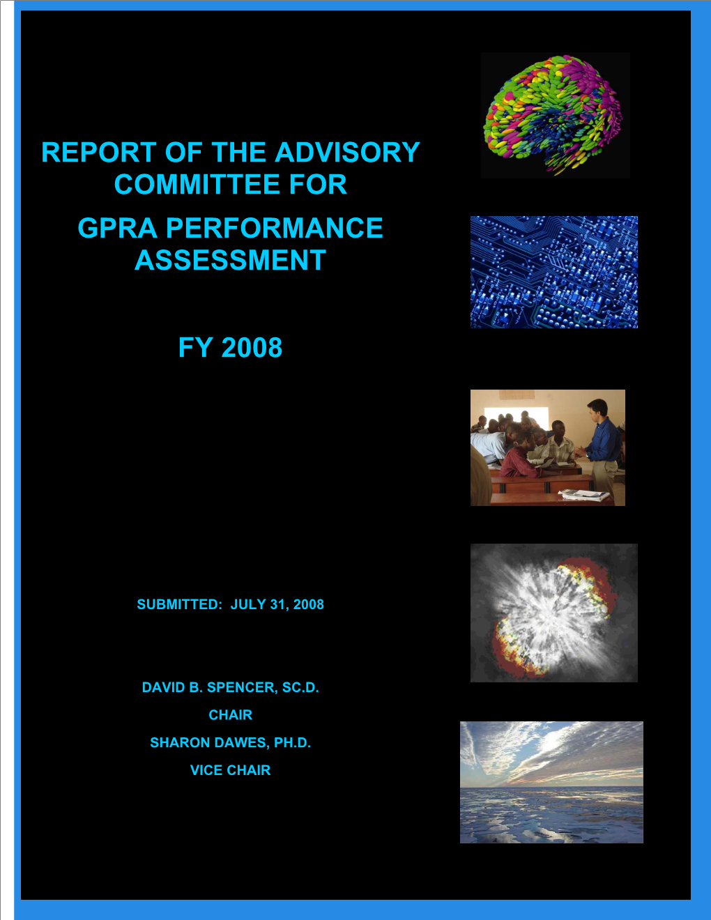 Report of the Advisor Committee for Gpra