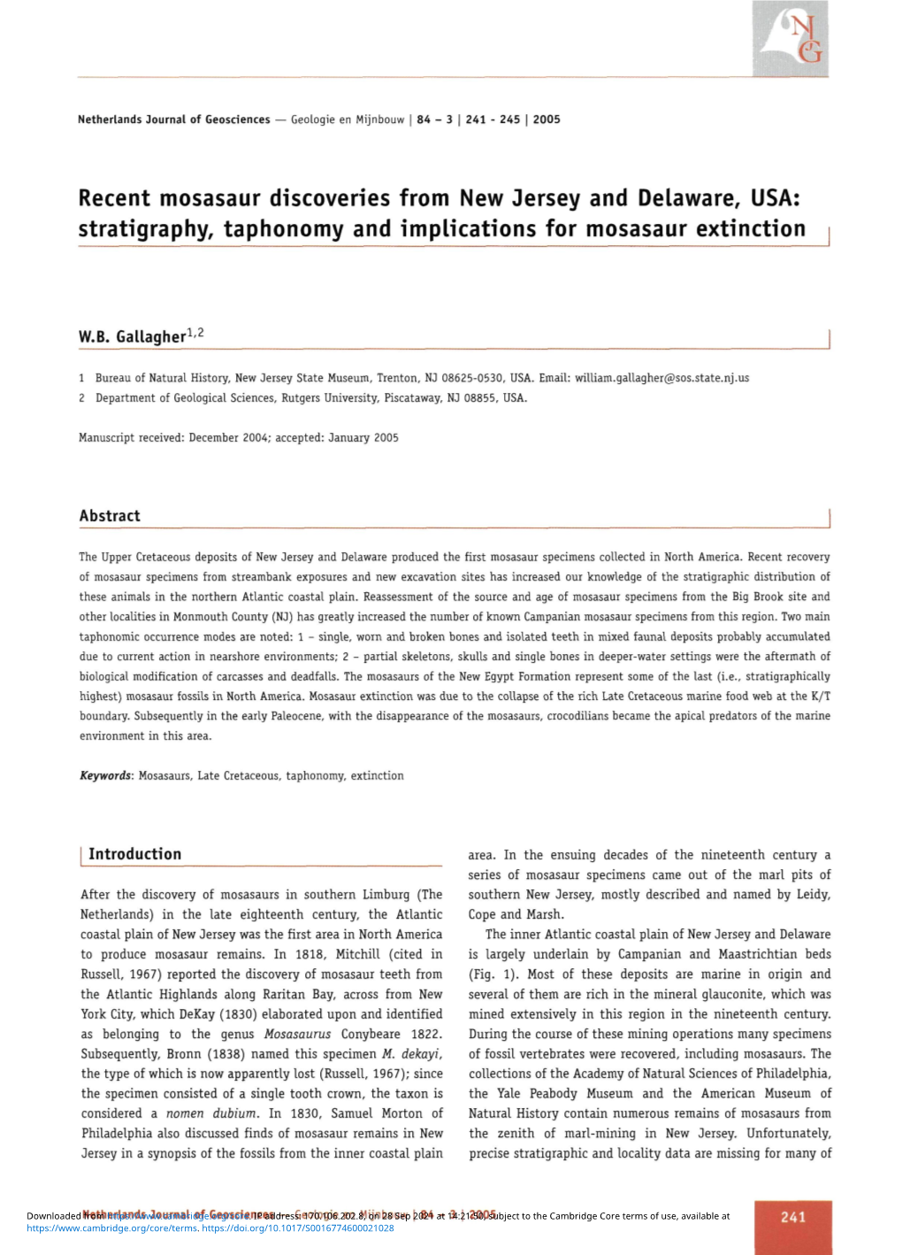 Stratigraphy, Taphonomy and Implications for Mosasaur Extinction