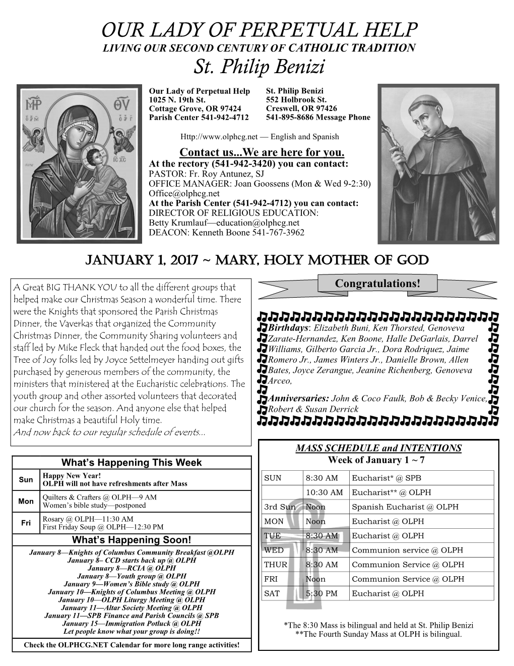 Our Lady of Perpetual Help St. Philip Benizi 1025 N