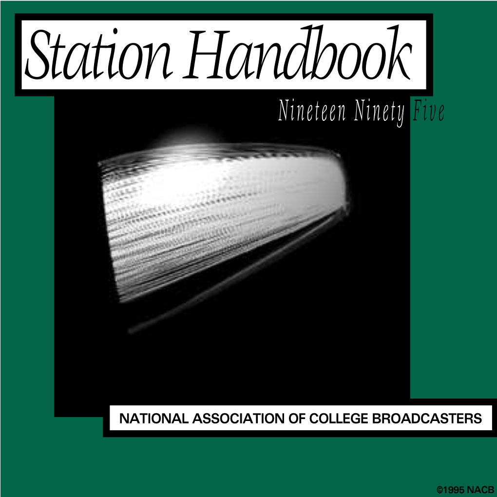 NACB 1995 STATION HANDBOOK Nineteen Ninety Five