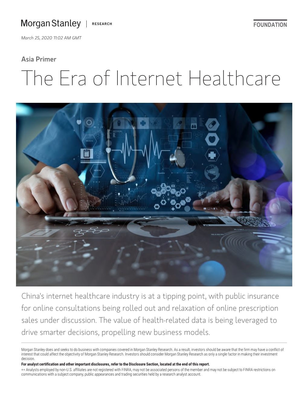 M the Era of Internet Healthcare