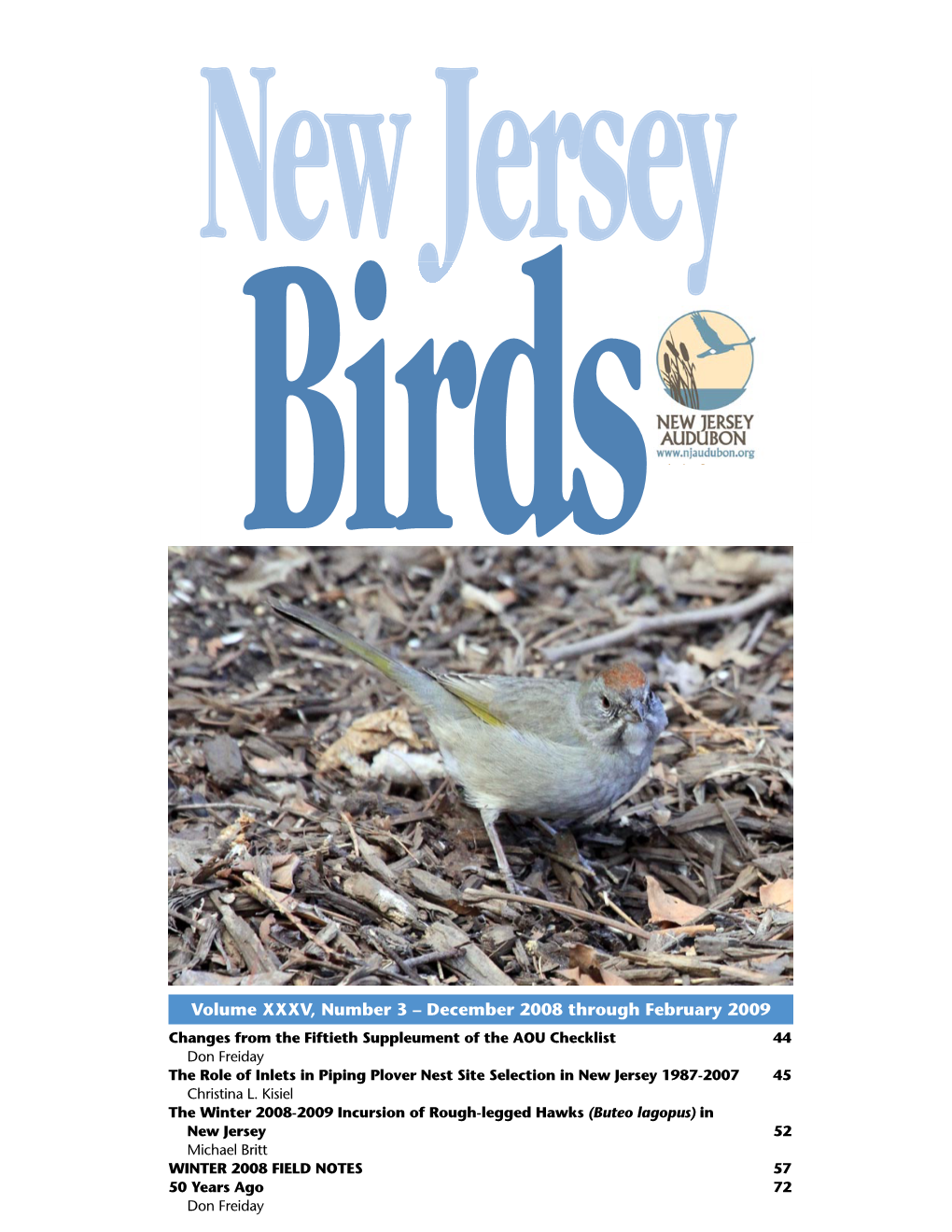 The Role of Inlets in Piping Plover Nest Site Selection in New Jersey 1987-2007 45 Christina L