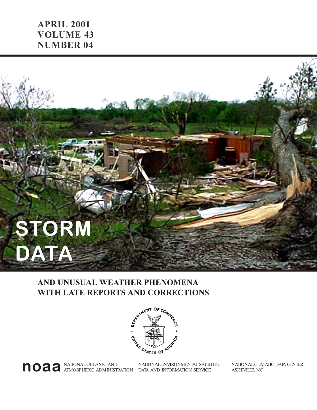 April 2001 Storm Data Publication