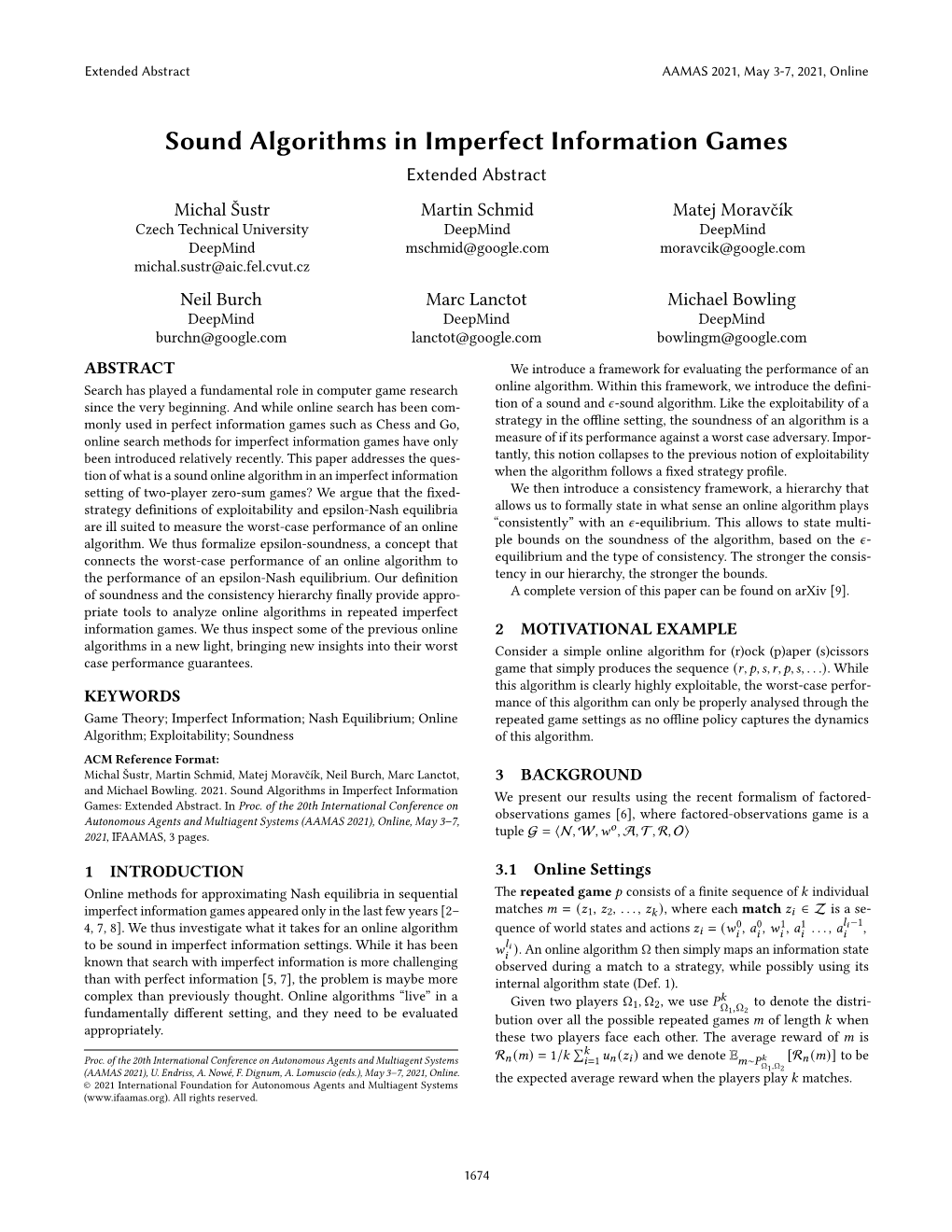 Sound Algorithms in Imperfect Information Games